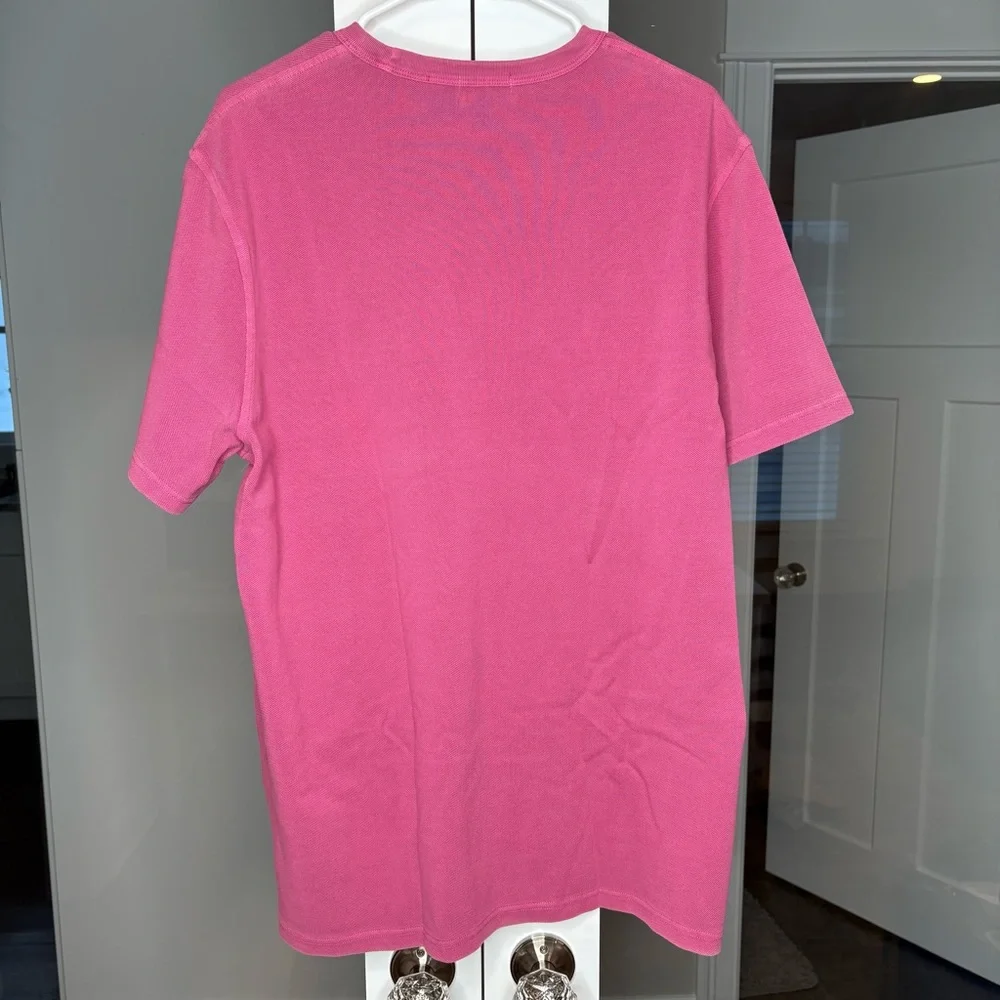 NWT J. Crew Washed Piqué Pocket T-shirt Plum Pink
